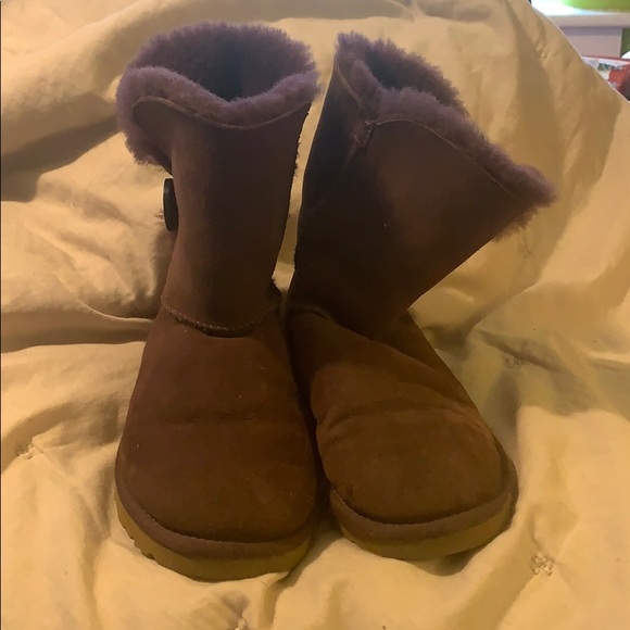 Purple Bailey Button Uggs - Picture 2 of 6